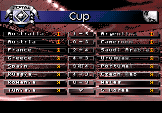 Total Football screenshot 4 for Sega Mega Drive